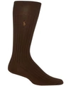 Polo Ralph Lauren Men's Embroidered Trouser Socks In Brown