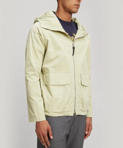 Albam Hooded Parka Jacket In Light Green