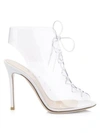 GIANVITO ROSSI Helmut Lace-Up PVC & Leather Booties