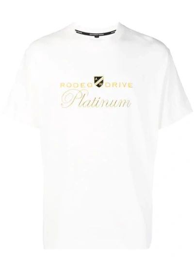 Alexander Wang 白色“rodeo Drive Platinum” T 恤 In White