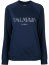BALMAIN logo印花全棉套头衫