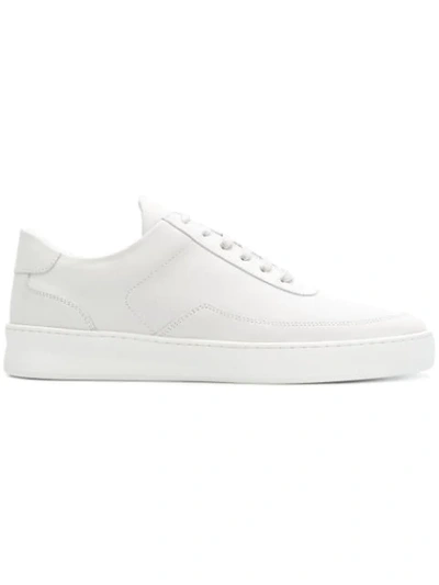Filling Pieces X Aspesi Perforated Low-top Sneakers In White