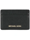 Michael Michael Kors Logo Cardholder In Black