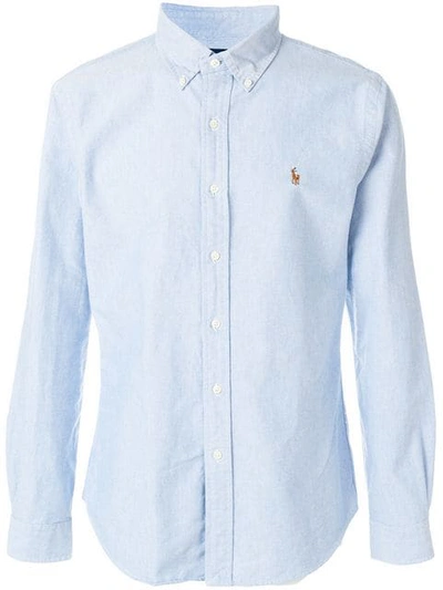 Polo Ralph Lauren Classic Fit Long Sleeve Cotton Oxford Button Down Shirt In Blue