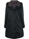 WOOLRICH WOOLRICH LAYERED TRENCH COAT - BLACK