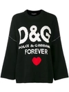 DOLCE & GABBANA D&G forever羊绒套头衫