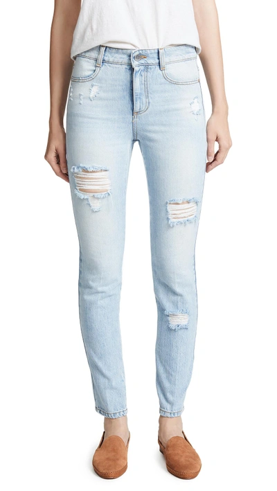 Stella Mccartney High Waist Skinny Jeans In Pale Blue