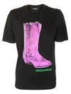 DSQUARED2 BOOT PRINT T-SHIRT,10645278