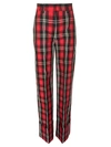 MSGM MSGM CHECKED TROUSERS,10645287