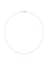 GIGI CLOZEAU WHITE 18KT ROSE GOLD BEADED NECKLACE