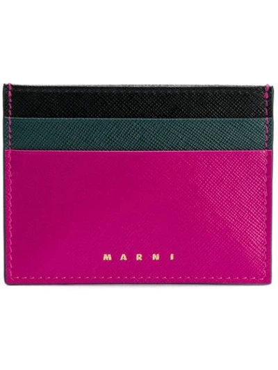 Marni Slim Card Holder In Pink