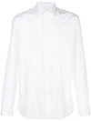 PRADA PRADA PLASTRON SHIRT - WHITE