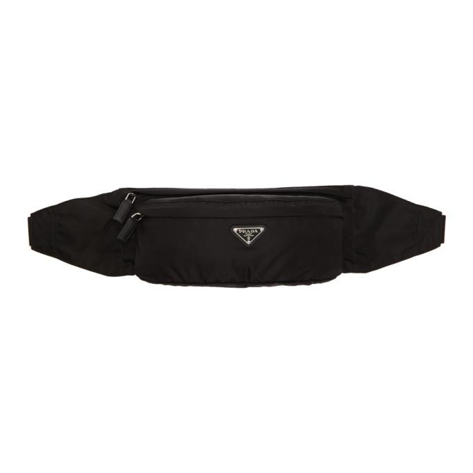 Prada Nylon Belt Bag In Black In F0002 | ModeSens