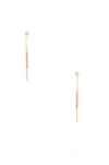 MELANIE AULD Pave Bar Hoop Earrings,MAUL-WL106