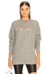 MAISON MARGIELA Melange Fleece Cutout Sweatshirt