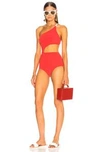 FLAGPOLE FLAGPOLE FOR FWRD ALI SWIMSUIT IN RED AND IVORY,FGPO-WX10