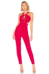 BY THE WAY. BY THE WAY. ANDREA CUT OUT JUMPSUIT IN FUCHSIA.,BTWR-WC21