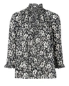 WARM Ines Floral Blouse,PF18-04-BLK