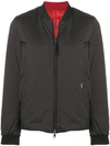 WOOLRICH WOOLRICH PADDED ZIPPED COAT - BLACK