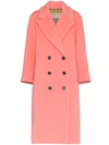 BURBERRY WALSINGHAM DOUBLE BREASTED VIRGIN WOOL CASHMERE BLEND COAT