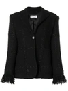 SONIA RYKIEL SONIA RYKIEL BUTTON TWEED JACKET - BLACK