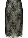 GOEN J frosted lace pencil skirt