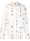 MARNI MARNI FRONT PRINTED SHIRT - WHITE