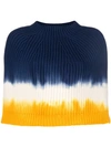 SONIA RYKIEL tie-dye poncho scarf