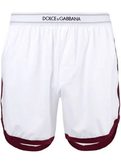 Dolce & Gabbana Branded Boxer Shorts In White