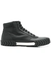 BOTH BOTH TYRES DETAIL HIGH TOP SNEAKERS - BLACK