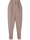 CEDRIC CHARLIER CHECKED TROUSERS