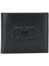 FERRAGAMO SALVATORE FERRAGAMO LOGO WALLET - BLACK