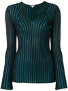 KENZO STRIPED KNITTED TOP