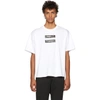 DOUBLET DOUBLET WHITE NO IMAGE LENTICULAR T-SHIRT