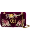 GUCCI GG MARMONT EMBROIDERED SHOULDER BAG,443497 9QIPT