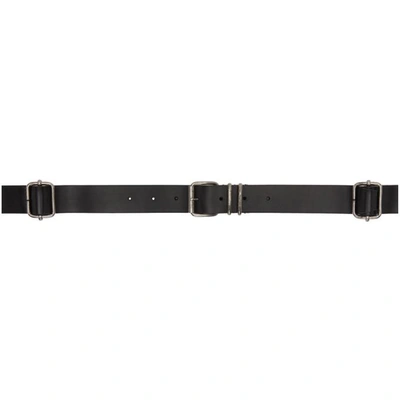 Ann Demeulemeester Adjustable Leather Belt - Black