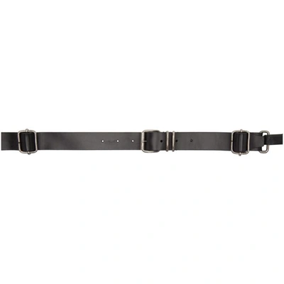 Ann Demeulemeester Adjustable Buckle Belt In Black