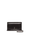 Akris Anouk Envelope Patent Leather Crossbody Bag In Black