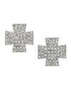 SHERYL LOWE PAVE DIAMOND MALTESE CROSS EARRINGS,PROD210170778