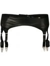 Something Wicked Logo Plaque Suspenders In Black