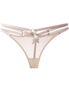 Bordelle Multi-strap Thong In Neutrals
