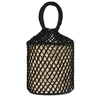 SENSI STUDIO STRAW AND MACRAMÉ BASKET BAG