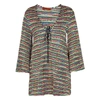 MISSONI STRIPED-KNIT PLUNGE KAFTAN