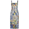 DOLCE & GABBANA MAJOLICA TILE-PRINT DRESS