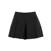 RED VALENTINO BLACK PLEATED SHORTS