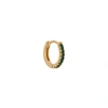 ROSIE FORTESCUE 18KT GOLD-PLATED SINGLE HOOP