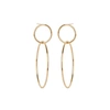 ZOË CHICCO 14CT YELLOW GOLD DOUBLE CIRCLE STUD EARRINGS