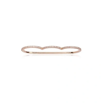 Alinka Jewellery Cloud Superfine Three-finger Ring Rose Gold