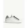 ZADIG & VOLTAIRE NEO KEITH REPTILE-EMBOSSED LEATHER TRAINERS