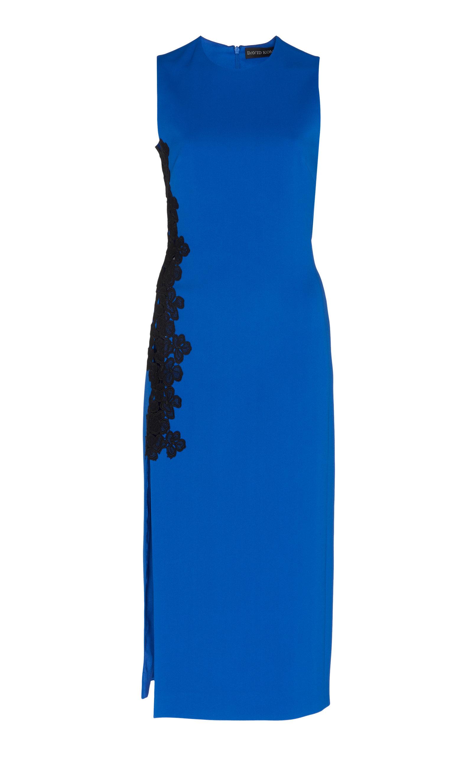 david koma side split midi dress